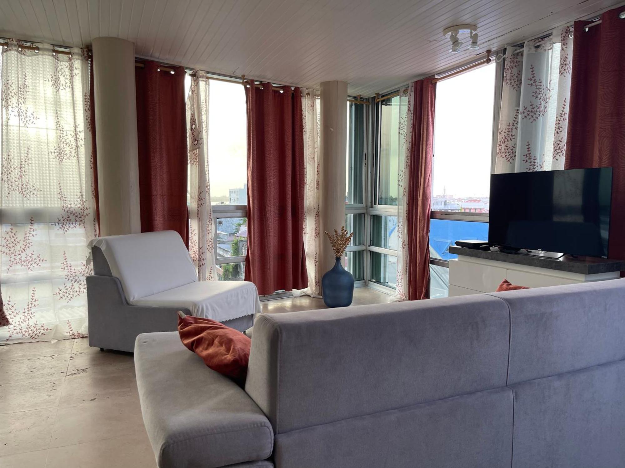 Penthouse Seaside 10 Min Port, Croisiere Et Aeroport Apartment Пойнт а Питр Екстериор снимка