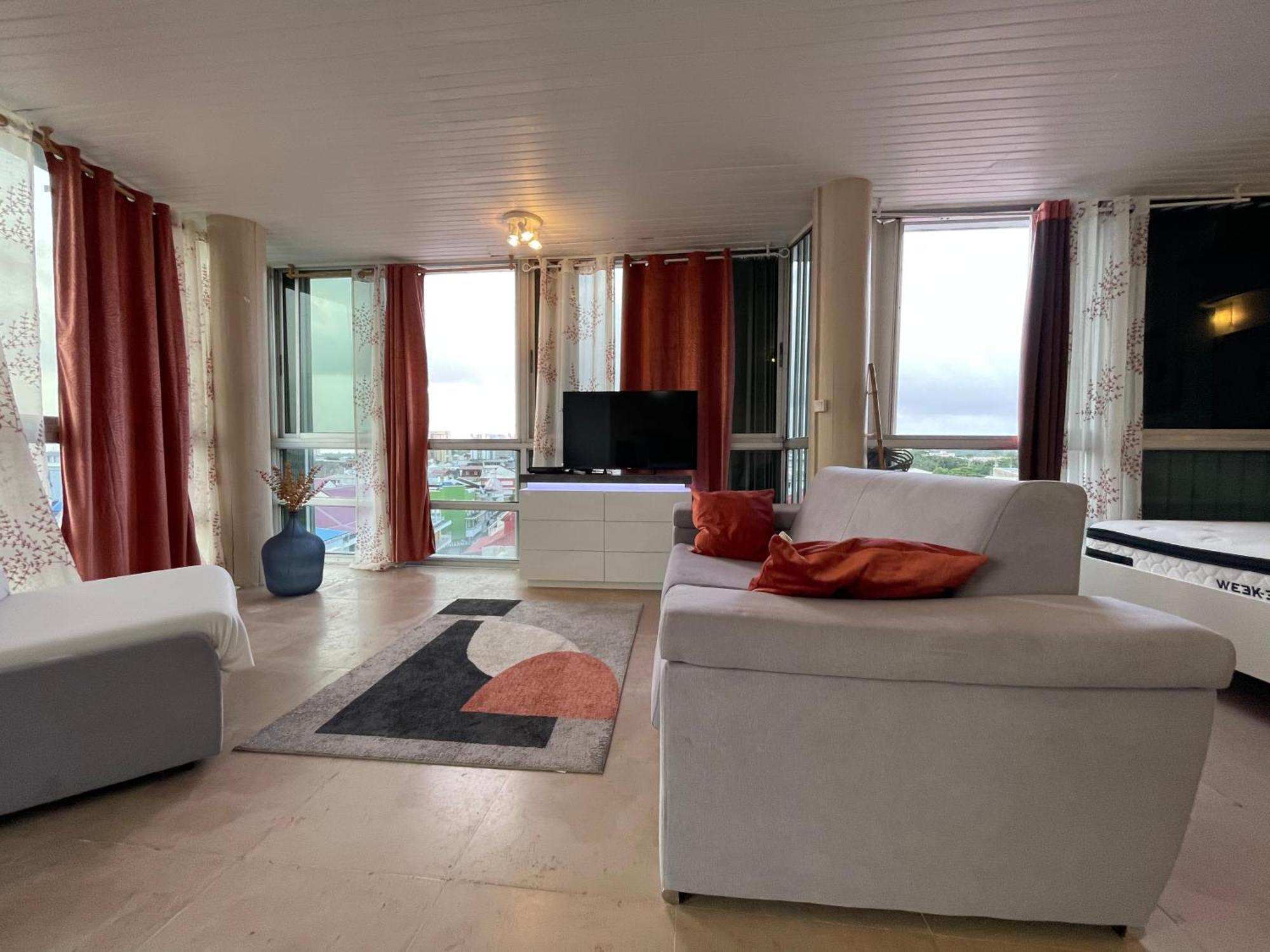 Penthouse Seaside 10 Min Port, Croisiere Et Aeroport Apartment Пойнт а Питр Екстериор снимка
